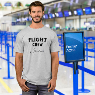 Travel Flight Crew Aeroplane Flying Modern Vacatio T-Shirt