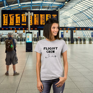 Travel Flight Crew Aeroplane Flying Modern Vacatio T-Shirt