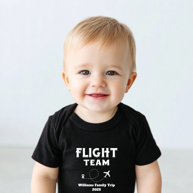Travel Flight Team Family Vacation Bachelorette Baby Bodysuit (Creator Uploaded)