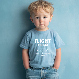 Travel Flight Team Family Vacation Bachelorette Baby T-Shirt