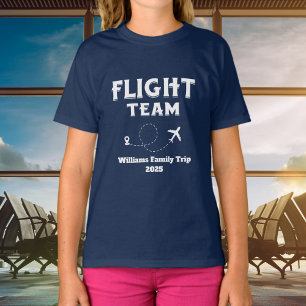 Travel Flight Team Family Vacation Bachelorette T-Shirt