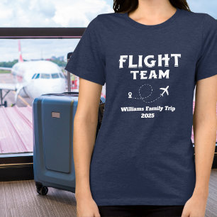 Travel Flight Team Family Vacation Bachelorette Tri-Blend Shirt