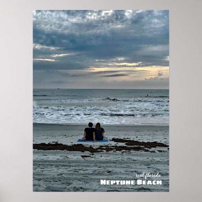 Travel | Florida - Neptune Beach Sunrise Poster (Front)