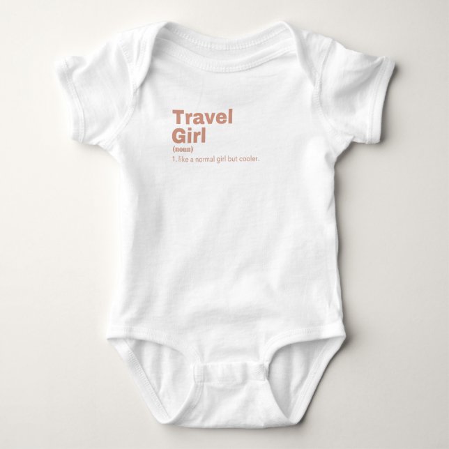 Travel Girl - Travel Baby Bodysuit (Front)
