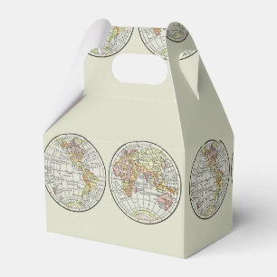 Travel Globe Map Earth 1916 World Atlas  Favour Box