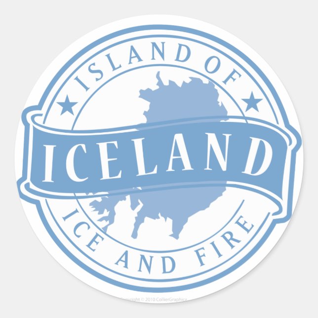 TRAVEL-Iceland Classic Round Sticker (Front)