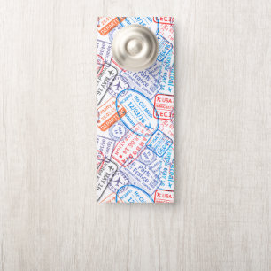 Travel icon door hanger