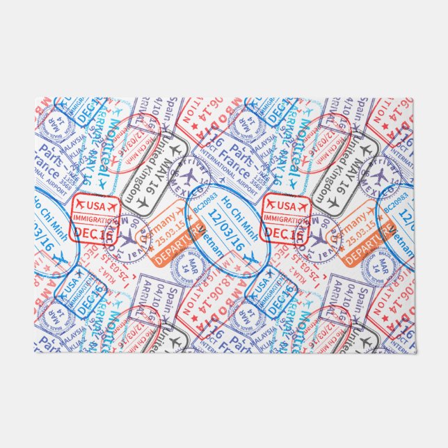 Travel icon doormat (Front)