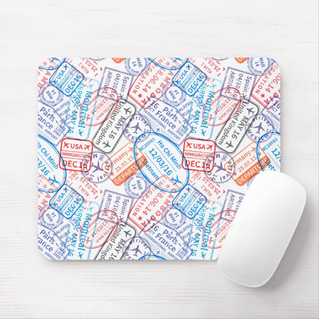 Travel icon mouse pad (With Mouse)