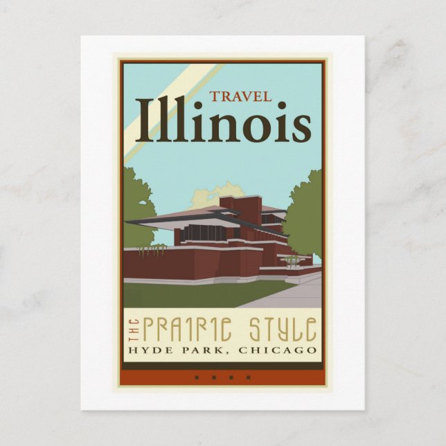 Travel Illinois Postcard (Front)