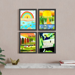Travel Illustrations Print Set