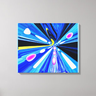 Travel in outer space art canvas print