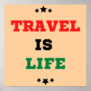 Travel Is Life Poster