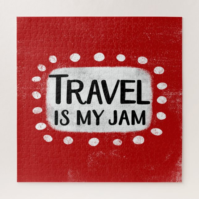 Travel Is My Jam Jigsaw Puzzle (Vertical)