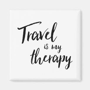 Travel is my Therapy Magnet