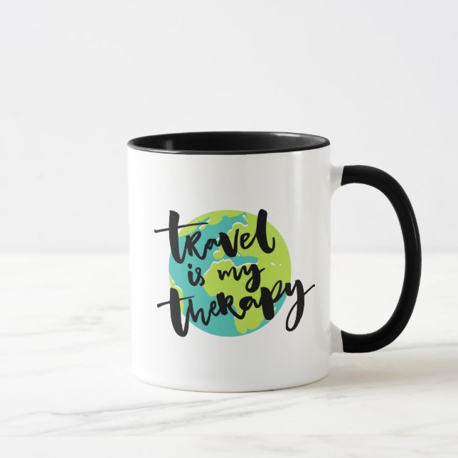 Travel is my Therapy Mug (Right)