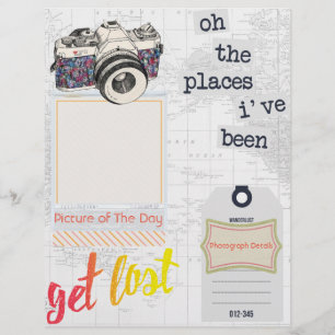 Travel Journal "Picture Of The Day" Vertical Page