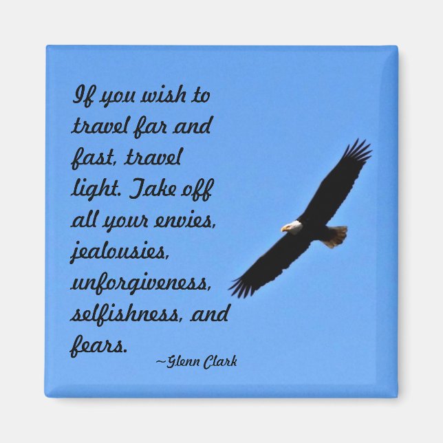 Travel Light Magnet (Front)