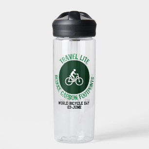 Travel Lite, Reduce Carbon Footprints.w Water Bottle