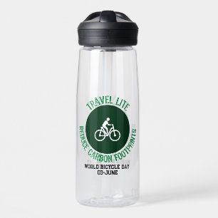 Travel Lite, Reduce Carbon Footprints.w Water Bottle