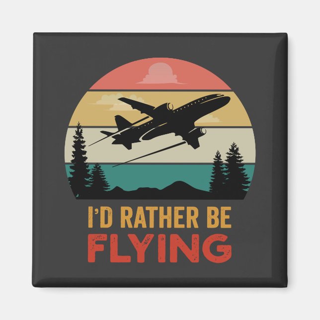 Travel Lover Airplane Adventure Magnet (Front)
