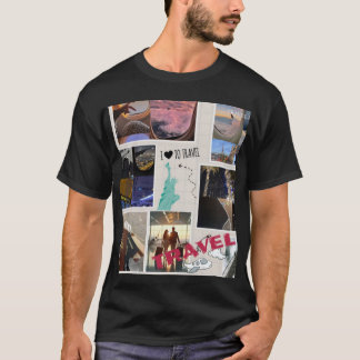 Travel Lover Collage T-Shirt – Adventure & Wanderl