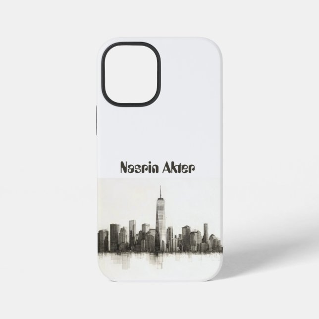 Travel lover personalise your name iPhone case (Back)
