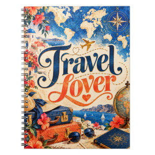 Travel Lover World Map Notebook