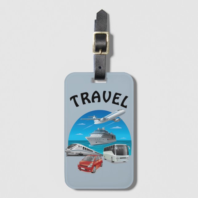 Travel  luggage tag (Front Vertical)