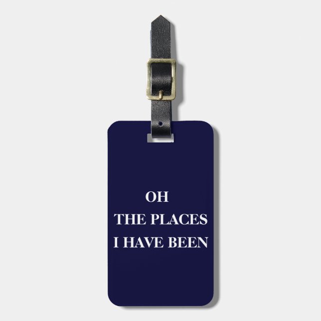 Travel Luggage Tag - Personalised (Front Vertical)