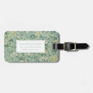 TRAVEL LUGGAGE TAG : WILLIAM MORRIS : JASMINE
