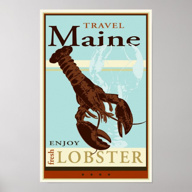 Travel Maine Poster (Front)