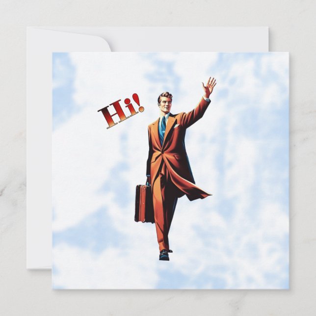 Travel Man Card (Front)
