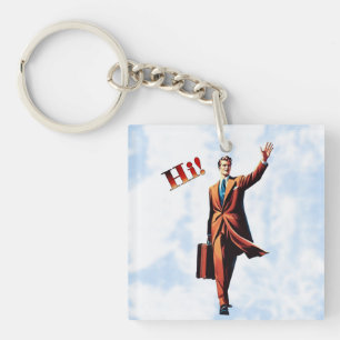 Travel Man Key Ring