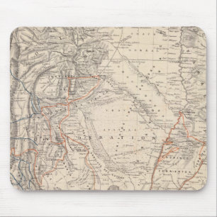 Travel Map of Dr V Martin de Moussy Mouse Pad