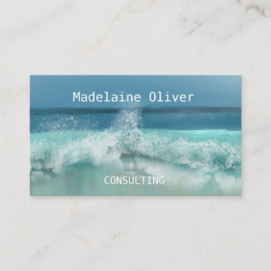 Travel Maritime Professional Sea Ocean Wave Business Card