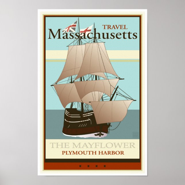 Travel Massachusetts Poster (Front)