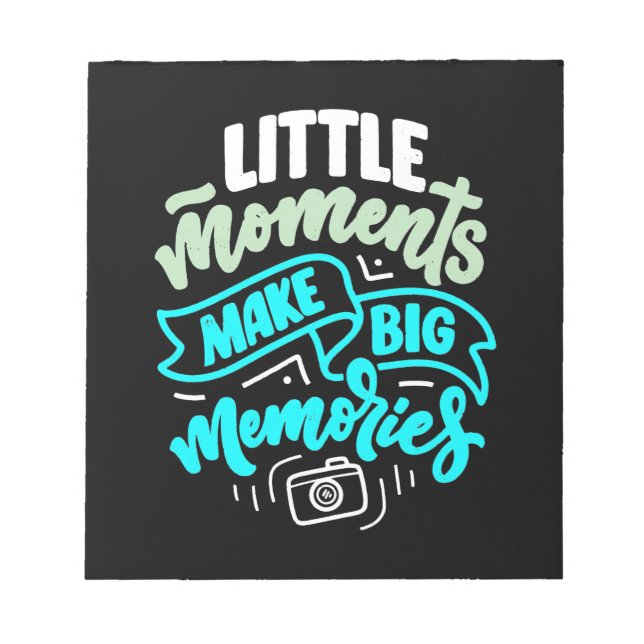 Travel Memories Photographer Notepad (Front)