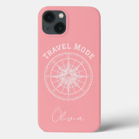 Travel Mode Typography,Vintage Compass,Minimalist 