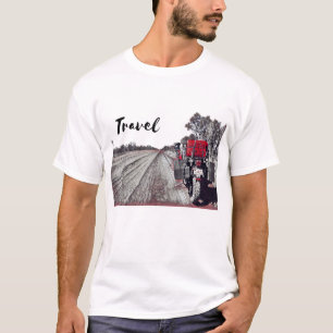 Travel Motorcycle Triumph Adventure Bike Desert Ro T-Shirt