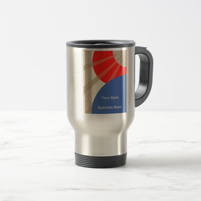 Travel Mug Abstract Design (Front Right)