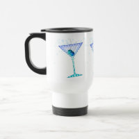Travel Mug - BLUE MARTINI