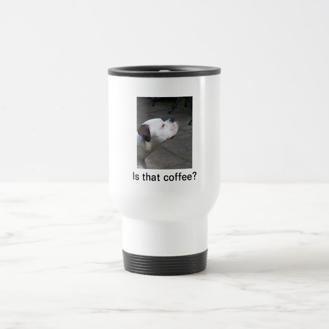 Travel Mug: Boxer Dog Mug (Center)