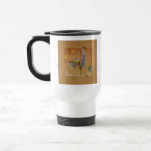 Travel Mug - Carousel Ostrich