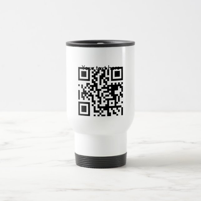 Travel mug (custom text) (Center)