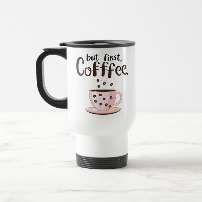 Travel Mug for Coffee Lovers (Left)