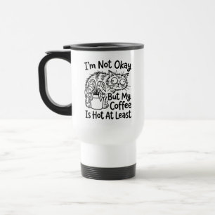Travel Mug for Coffee Lovers Chaotic Old Tomcat