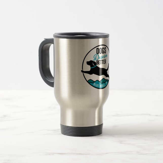 Travel Mug -Full Colour Logo (Front Left)
