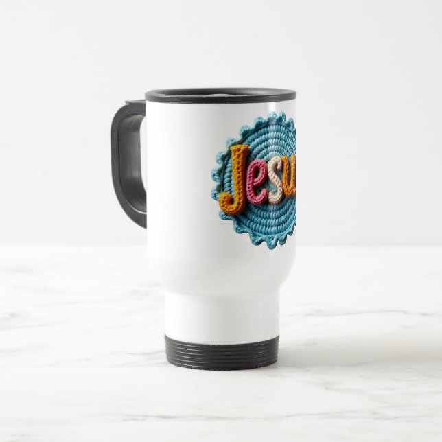 Travel Mug Jesus 01 (Front Left)