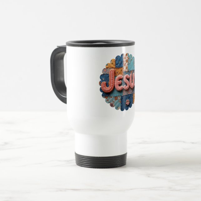 Travel Mug Jesus 02 (Front Left)